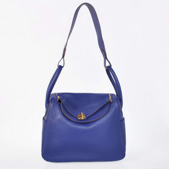 H1057 Hermes Lindy 30CM Havanne Borse 1057 blu scuro di pelle